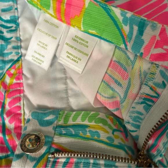 Lilly Pulitzer Adie Shorts You Gotta Regatta Sail Boat Pattern EUC 6 - Picture 7 of 8